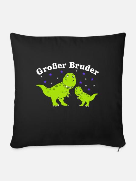 Bald Großer Bruder Ich Bin Großer Bruder - Sofakissenbezug 45 x 45 cm - Schwarz