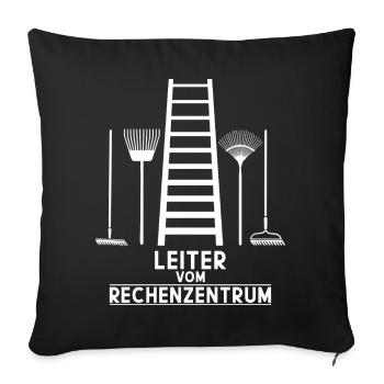LEITER RECHENZENTRUM - Sofakissenbezug 45 x 45 cm - Schwarz - Vorne