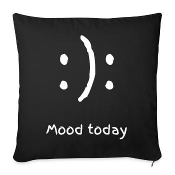 mood today - Sofakissenbezug 45 x 45 cm - Schwarz - Vorne