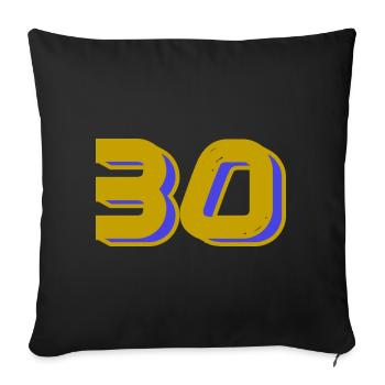 30. 30 YEARS. 30th ANNIVERSARY. 30 YEARS ANNIVERSARY. - Sofa pillowcase 17,3'' x 17,3'' (45 x 45 cm) - black - Front