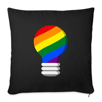 Gay Pride - Sofakissenbezug 45 x 45 cm - Schwarz - Vorne