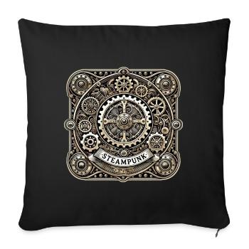 Steampunk Logo - Sofa pillowcase 17,3'' x 17,3'' (45 x 45 cm) - black - Front