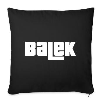 Balek - Housse de coussin décorative 45 x 45 cm - noir - Devant