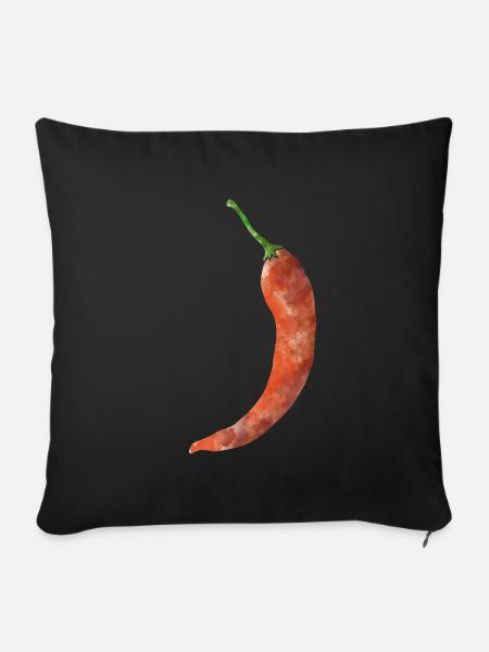 Chilli - Sofakissenbezug 45 x 45 cm - Schwarz