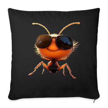 Ant Forest Ant Fire Ant Insect Cute Ants - Sofa pillowcase 17,3'' x 17,3'' (45 x 45 cm) - black - Front