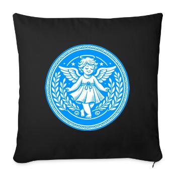 Guardian Angel Logo - Sofa pillowcase 17,3'' x 17,3'' (45 x 45 cm) - black - Front