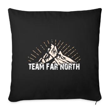 Team Far North | Nordland | Norden - Sofakissenbezug 45 x 45 cm - Schwarz - Vorne