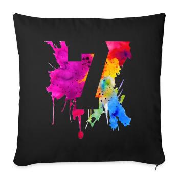 7 JAHRE 7. GEBURTSTAG - Sofakissenbezug 45 x 45 cm - Schwarz - Vorne