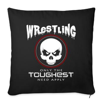 Wrestling - Sofakissenbezug 45 x 45 cm - Schwarz - Vorne