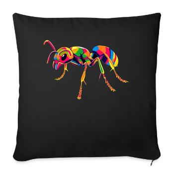 Ant Forest Ant Fire Ant Insect Cute Ants - Sofa pillowcase 17,3'' x 17,3'' (45 x 45 cm) - black - Front