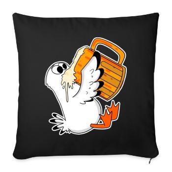 Seagull Beer Seagull North Sea Northern Germany - Sofa pillowcase 17,3'' x 17,3'' (45 x 45 cm) - black - Front