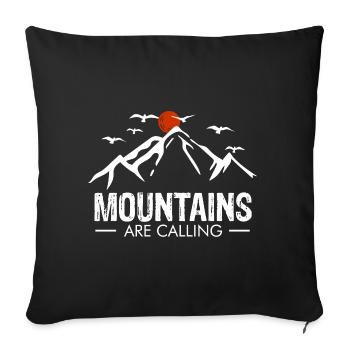 escalade alpinisme alpinisme escalade sportive - Housse de coussin décorative 45 x 45 cm - noir - Devant