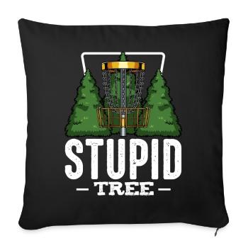 frisbee - Housse de coussin décorative 45 x 45 cm - noir - Devant