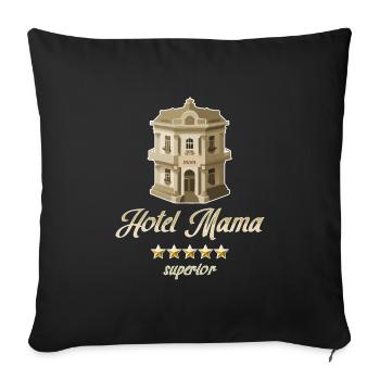 Hotel Mama Deluxe 5 Sterne - Sofakissenbezug 45 x 45 cm - Schwarz - Vorne