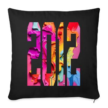 BUNT 14TH BIRTHDAY 2012 - Sofa pillowcase 17,3'' x 17,3'' (45 x 45 cm) - black - Front