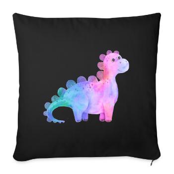 Dino - Sofakissenbezug 45 x 45 cm - Schwarz - Vorne
