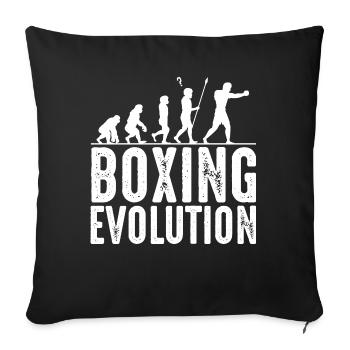 boxeur - Housse de coussin décorative 45 x 45 cm - noir - Devant