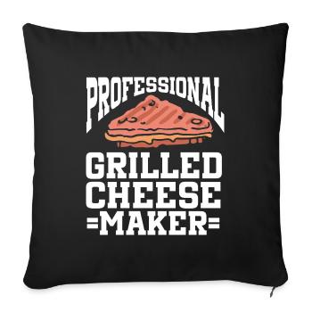Cheese Making Cheese Lover - Sofakissenbezug 45 x 45 cm - Schwarz - Vorne