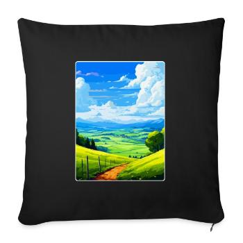 Bergisches Land Deutschland Vintage Reiseposter WPA - Sofakissenbezug 45 x 45 cm - Schwarz - Vorne