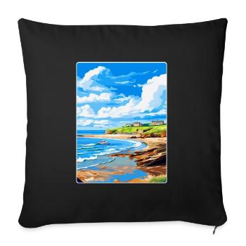 Bude Cornwall, England, Vereinigtes Königreich, Reiseposter, Souvenir - Sofakissenbezug 45 x 45 cm - Schwarz - Vorne