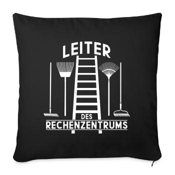 LEITER RECHENZENTRUM - Sofakissenbezug 45 x 45 cm - Schwarz - Vorne