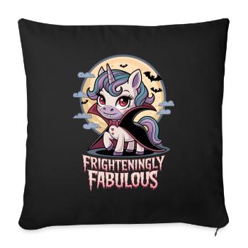 Frighteningly Fabulous - Sofa pillowcase 17,3'' x 17,3'' (45 x 45 cm) - black - Front
