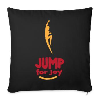 Jump For Joy von JoEp Skate - Sofakissenbezug 45 x 45 cm - Schwarz - Vorne