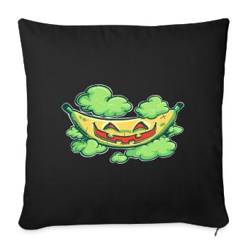 Halloween-Banane - Sofakissenbezug 45 x 45 cm - Schwarz - Vorne