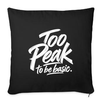 Too Late Graffiti Schrift - Sofakissenbezug 45 x 45 cm - Schwarz - Vorne