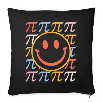 Den Pi-Tag, Von Mathematik Inspirierten Design - Sofakissenbezug 45 x 45 cm - Schwarz - Vorne