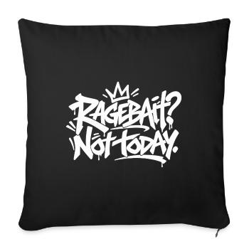 Graffiti Typo Chaos - Sofakissenbezug 45 x 45 cm - Schwarz - Vorne