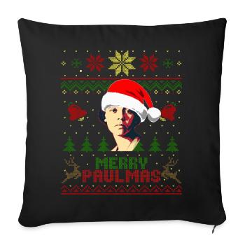 Alice Paul Merry Paulmas - Sofakissenbezug 45 x 45 cm - Schwarz - Vorne