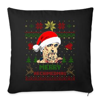 Archimedes Merry Archimedmas - Sofakissenbezug 45 x 45 cm - Schwarz - Vorne