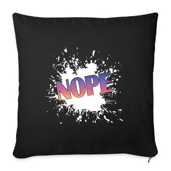 NOPE  - Sofakissenbezug 45 x 45 cm - Schwarz - Vorne