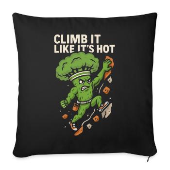 Climb it like it’s hot - Sofakissenbezug 45 x 45 cm - Schwarz - Vorne