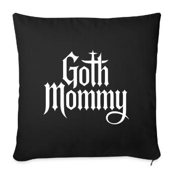 Goth-Mama-Glyphen-Tee - Sofakissenbezug 45 x 45 cm - Schwarz - Vorne