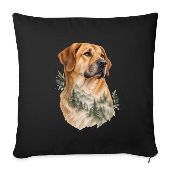 Sarabi - Sofakissenbezug 45 x 45 cm - Schwarz - Vorne