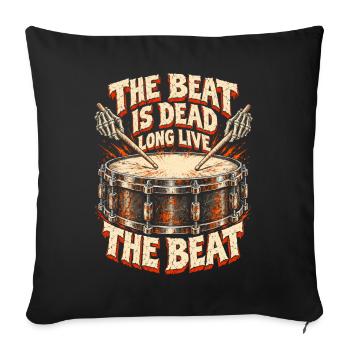 Psychobilly Punkrock The Beat Is Dead - Sofakissenbezug 45 x 45 cm - Schwarz - Vorne
