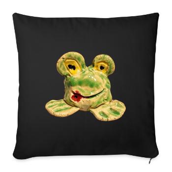 abka_SpokoLoko - Sofakissenbezug 45 x 45 cm - Schwarz - Vorne