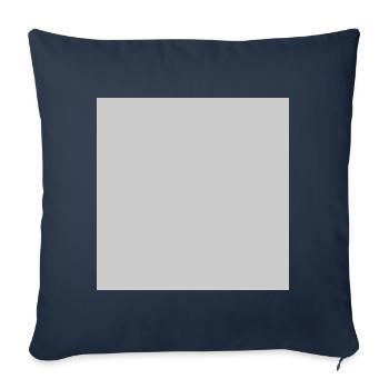 Quatrat in Grau - Sofakissenbezug 45 x 45 cm - Navy - Vorne