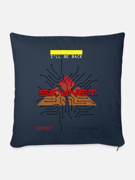 Skynet - Terminator - Sofakissenbezug 45 x 45 cm - Navy