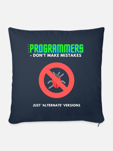 Programmierer Debugging T-Shirt Herren - Sofakissenbezug 45 x 45 cm - Navy