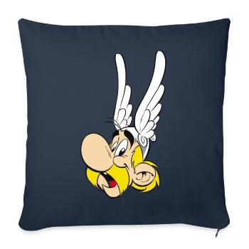 Asterix & Obelix Portrait Astérix  - Housse de coussin décorative 45 x 45 cm - bleu marine - Devant