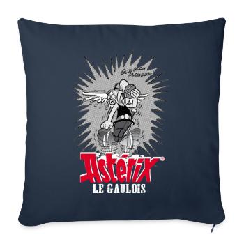 Asterix & Obelix - Asteriy Dynamik - Sofakissenbezug 45 x 45 cm - Navy - Vorne