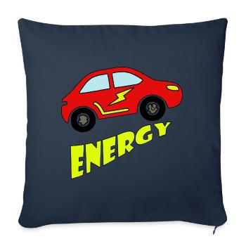 Elektroauto grüne Energie Umweltschutz Statement - Sofakissenbezug 45 x 45 cm - Navy - Vorne