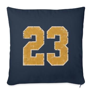 College-23-30cm- - Sofakissenbezug 45 x 45 cm - Navy - Vorne