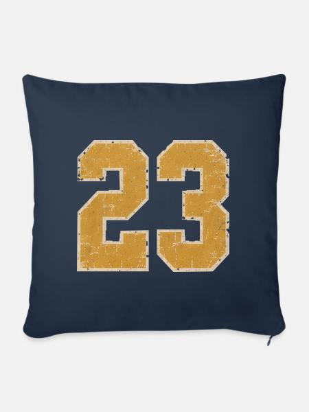 College-23-30cm- - Sofakissenbezug 45 x 45 cm - Navy