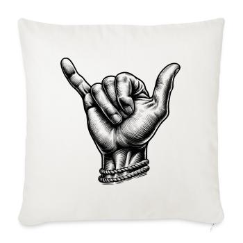 Relax Surfer Hand - Sofa pillowcase 17,3'' x 17,3'' (45 x 45 cm) - natural white - Front