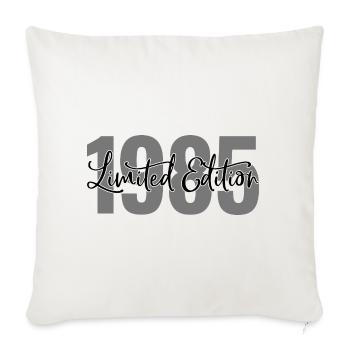 Limited edition 1985 - Sofa pillowcase 17,3'' x 17,3'' (45 x 45 cm) - natural white - Front