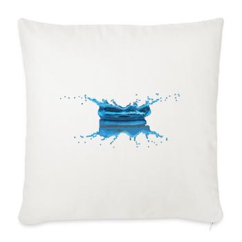 goutte eau - Housse de coussin décorative 45 x 45 cm - blanc nature - Devant